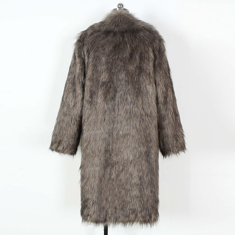  Faux Fur Coat herlipto Sサイズ 2024 Women's Faux Fur Coat 2024 Winter Warm Thick Cardigan
